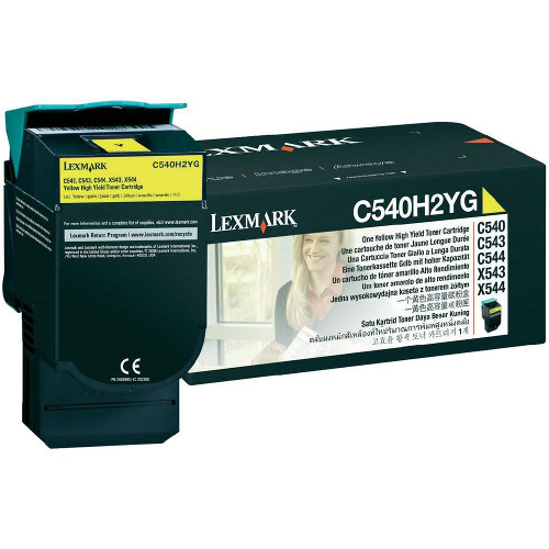 Lexmark C540H2 Yellow High Yield Toner - Click Image to Close